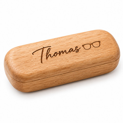 Brillenetui holz mit name - brillenetui,