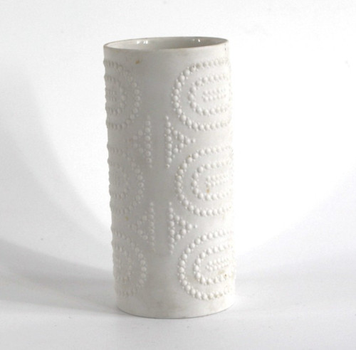 Weiße bisquit porzellan vase - bisquit,