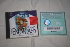 Microsoft Encarta 95 Software, Lizenz Zertifikat Windows 95 PC CD 1990er Retro