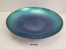 Schale Glas Metallic-Blau