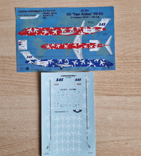 Decal SAS "Paper Airplane" MD-82   1/200 Liveries Unlimited  A2-205