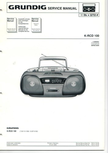 Grundig service anleitung - service,