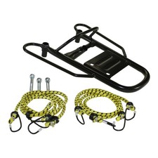 Gepäckträger 4 Takt China Roller Baotian Rex MKS mit Schrauben inkl. Spanngummis