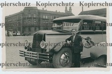 5688a❚ ORIG. Foto von 1933, Bus Omnibus vor Bahnhof Straßburg Elsass Frankreich