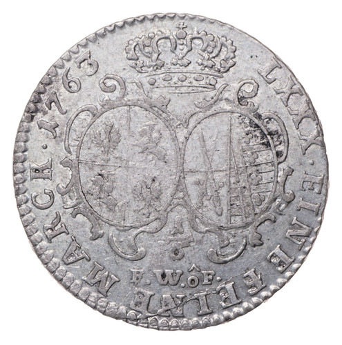 Taler 1763 august iii - 1/6,
