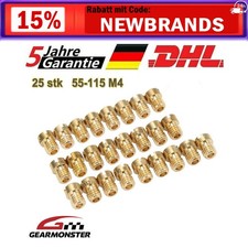 25x M4 Hauptdüse 55-115 für