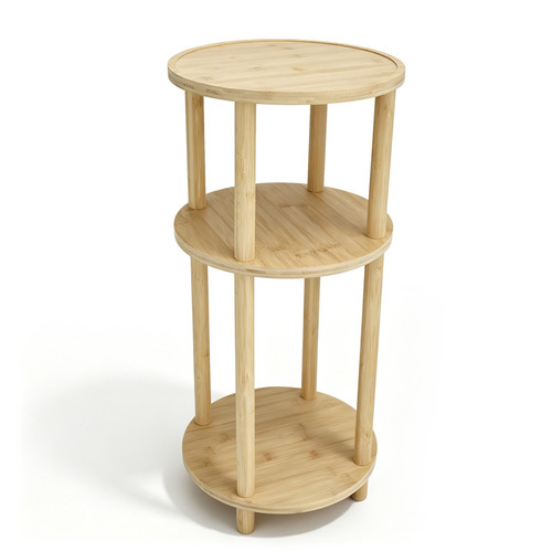Runde beistelltisch holz - beistelltisch,