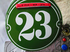 Hausnummer Ø 26 cm weiße