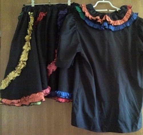 Square dance rock bluse - square, &