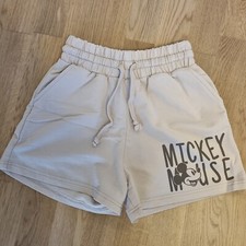 Kurze Hose Short Jogginghose Größe XS 34 Takko Fashion Disney beige neu