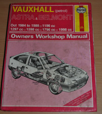 VAUXHALL Astra 1984 - 1988 Engine Motor Manual Haynes Reparaturanleitung H1136