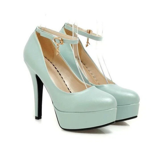 Ankle strap high - high, heels