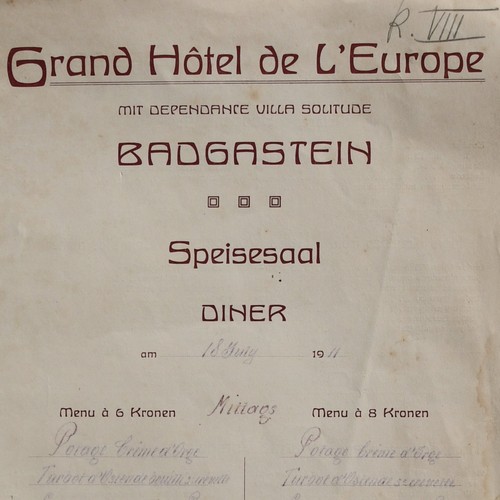 Speisekarte grand hotel - speisekarte,