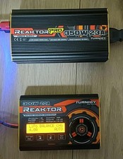 Turnigy Reaktor 300W 20A LIPO Ladegerät + Turnigy Reaktor Pro 350W 23A Netzteil