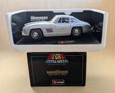 bburago modellauto 1:18, Mercedes Banz 300 SL Gullwing, (1954), silber, Nr 3013