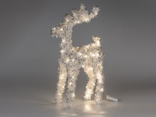 Metall-Hirsch mit 50 LED Licht