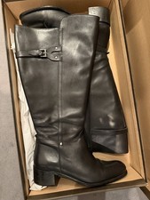 Jilsen hohe  Stiefel Weitschaft 52 XXL Gr 39 Schwarz Leder Melissa 