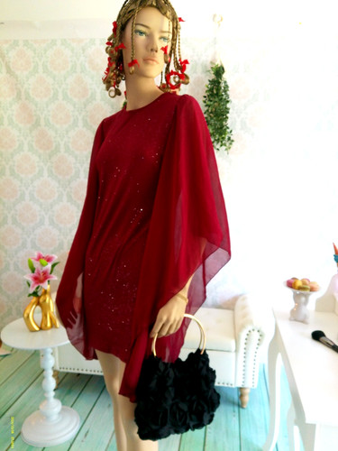 Kurzes edles kleid - edles, mesh