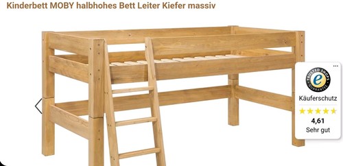 Halbhohes bett massiveholz - bett,,