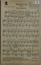 Noten: Paul Linke, Piano-Direktion, Berliner Luft-Marsch / Münchner Herz und