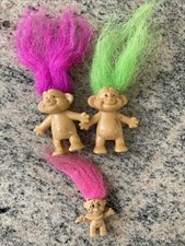 2x Troll Bleistiftaufsatz + Figur 90’s 80er Kettenanhänger Charm Anhänger
