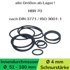 O-Ring NBR 70 ID Ø 51-100 x
