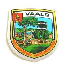 Souvenir-Aufkleber Vaals Dreiländerpunkt Wilhelminator NL B D AC 80er Oldtimer