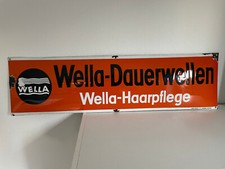 Emailschild Wella - Dauerwellen