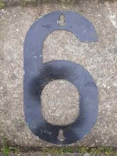 Deutsche Reichsbahn, Schild Zahl "6"Langsamfahrankündigungsscheibe für 60 Km/h