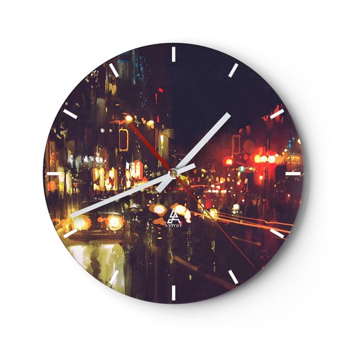 Modern wanduhr 30x30cm rund - modern,