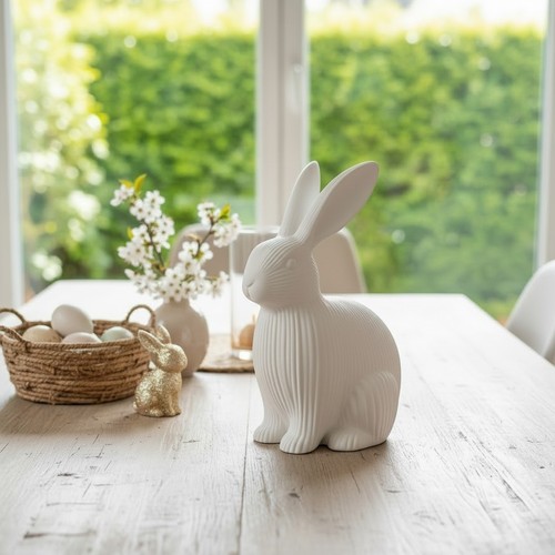 Osterhasen modern hase sitzend - osterhasen,