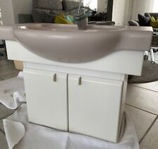 Waschtisch mit Unterschrank 80cm, Farbe Magnolia