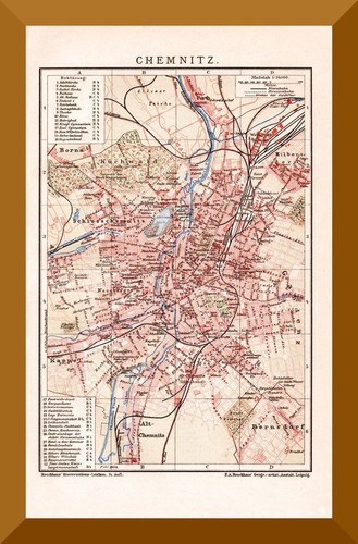 Chemnitz historischer plan - chemnitz, +historischer