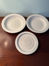 Arzberg 3 Pc Lot White w/ Blue