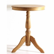 Massiver Eichen Beistelltisch im 20er 30er Art-Deco Jugendstil Bauhaus Stil