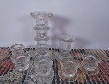 🟢 7 Leuchter Eisglas