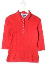 TOMMY HILFIGER Polo-Shirt Damen Shirt Gr. DE 36 rot Casual-Look