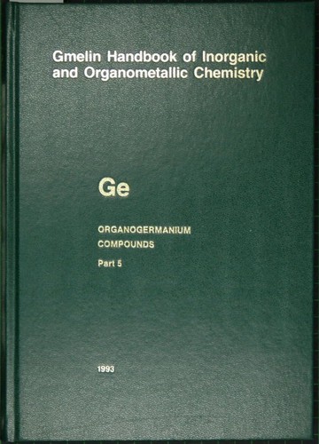 Gmelin handbook inorganic - of,