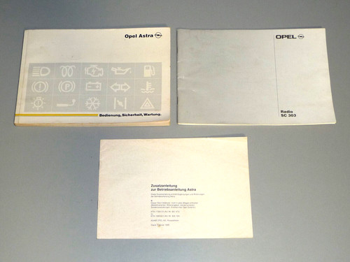 Original handbuch opel - original, astra
