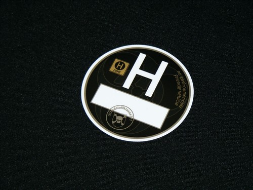 Feinstaubplakette schwarz - , h