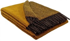 Wolldecke 140x200cm  Schurwolle Plaid Kuscheldecke Decke 100% Wolle