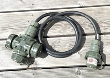 Verlängerungskabel Bundeswehr 3-Fach Stromverteiler mit 1,5m Kabel