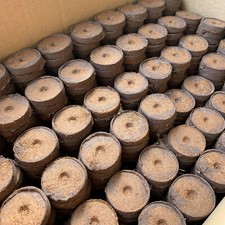 Kokosquelltöpfe 36mm, Kokos-Quelltabs Quelltöpfe torffrei 10/24/48/125/1500 St.