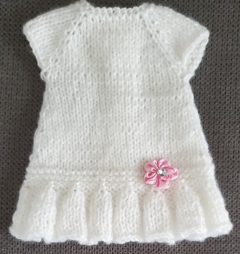 Puppenkleid handgestrickt
