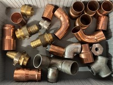 Sammlung Kupfer Lötfitting Pressfitting 42mm 54mm Schlauchanschluss