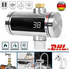 Durchlauferhitzer Kompakt Edelstahl 3600W Garten Camping Warmwasserbereiter 50°C