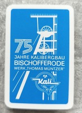 DDR Kali Kombinat Bischofferode  Kartenspiel Selten altes Blatt