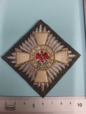 (2790) Bruststern Roter Adlerorden Preußen Suum Cuique  Handgestickt Feldgrau