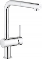Grohe Minta Küchenarmatur 31397000 chrom, Niederdruck, herausziehbarer Auslauf