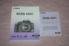 Bedienungsanleitung + Kurzanleitung für die Kamera Canon EOS-450D in ENGLISCH